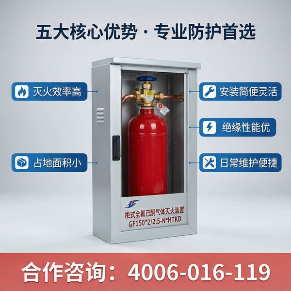 广州天河区电池箱全氟己酮灭火实录:万霖管网式全氟己酮灭火系统一站式解决方案 广州天河区电池箱万霖管网式全氟己酮灭火系统应用