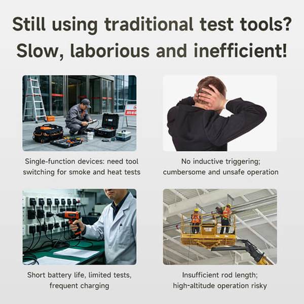 photoelectric smoke detector test市场分析:消防检测维保设备需求与出海机遇 武汉万霖消防烟枪应用