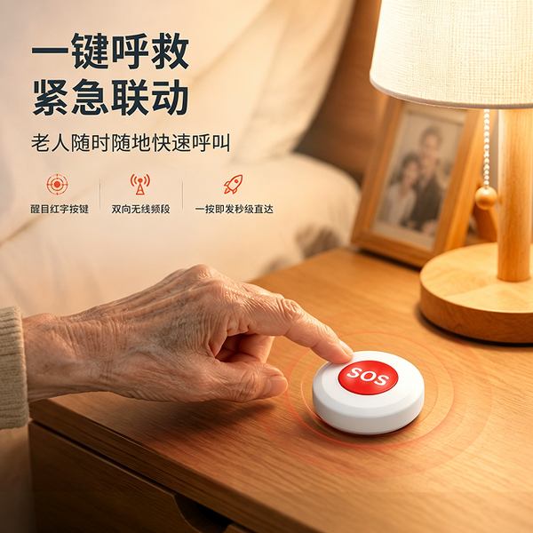 泗水银发经济独居老人SOS报警系统方案 泗水万霖银发经济养老安全应用