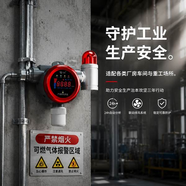达州热力站工业燃气报警器检测 达州热力站万霖工业燃气报警器应用