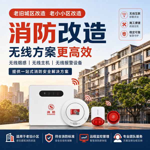 黄冈无线消防报警系统 黄冈无线消防报警 — 智慧消防改造产品部署与应用场景
