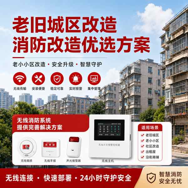 固原保障房管理中心智慧消防改造项目应用现场 固原保障房管理中心智慧消防改造项目部署现场 — 无线消防报警系统与消防物联网云平台联动运行
