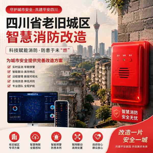 青羊自组网手动报警按钮部署现场 青羊自组网手动报警按钮部署现场 — 住建部门智慧消防改造项目应用
