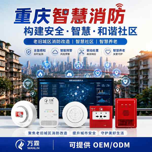 五桥老旧商圈老旧城区消防改造项目应用现场 五桥老旧商圈老旧城区消防改造项目部署现场 — 智慧消防物联终端与高楼消防平台联动运行