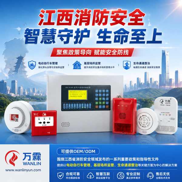 于都县中小学校园消防政策落地项目部署现场 — 智慧消防物联感知设备联网运行