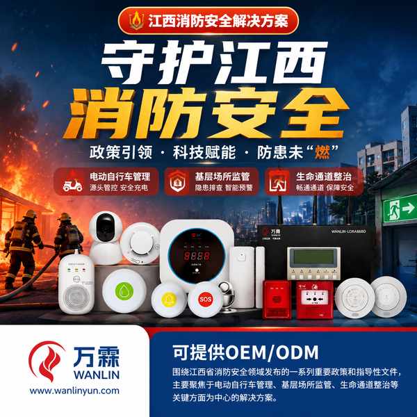 铜鼓县仓储物流企业消防政策落地项目部署现场 — 智慧消防物联感知设备联网运行