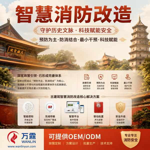AI视频分析技术成都项目实拍 AI视频分析技术项目实拍 — 成都文物建筑智慧消防改造工程现场