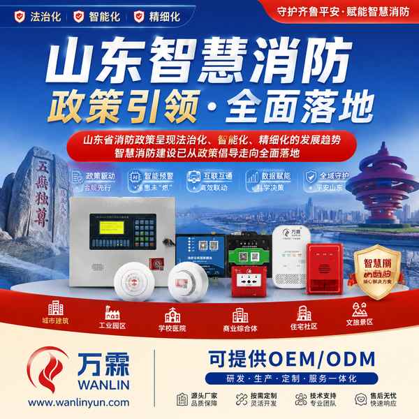 梁山智慧烟感产品实拍 — 智慧消防设备场景