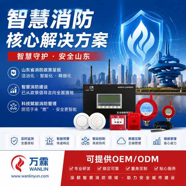 莱州市商业综合体电气火灾监控探测器部署项目应用现场 莱州市商业综合体电气火灾监控探测器配置现场 — 消防物联网远程值守部署