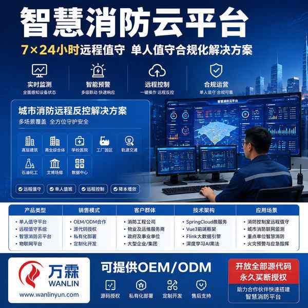 抚顺文博场馆管理处消防云平台源代码销售采购项目现场 — 平台定制开发与值守终端上线