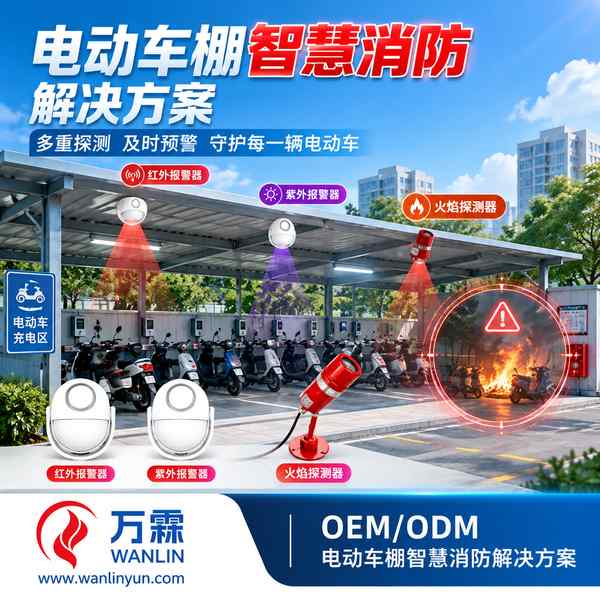 固原住建部门直属机构电动自行车充电棚AI烟火识别监测系统采购项目现场 — 电动车棚智慧消防设备安装与平台上线